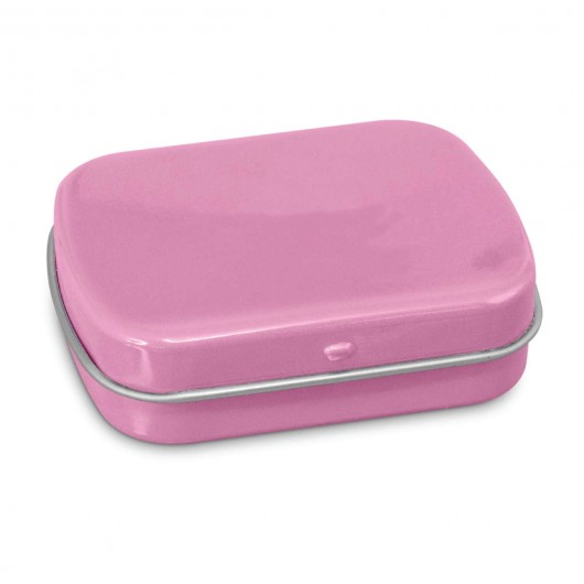 Small Tin Logo Mints pink